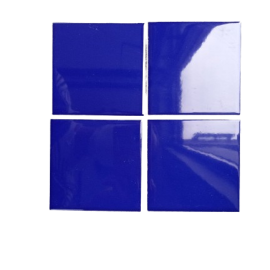 Gạch vuông xanh dương bóng phẳng