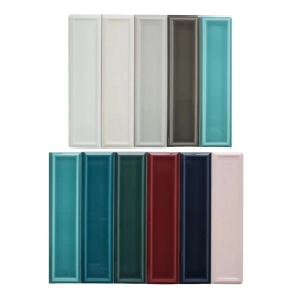Gạch thẻ bóng lõm 6,8x28 ốp tường trang trí
