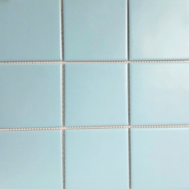 Gạch thẻ mosaic vuông xanh biển nhạt mờ
